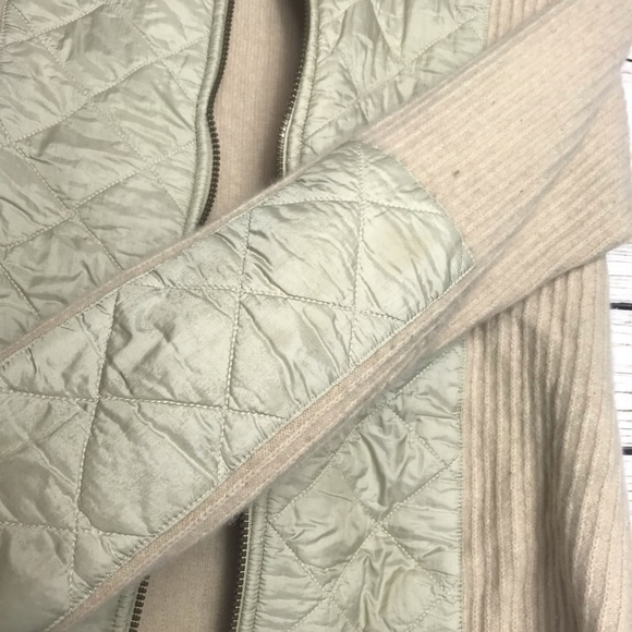 Barbour Nude Cream Full Zip Quilt Sporting Jacket - Picture 3 of 6